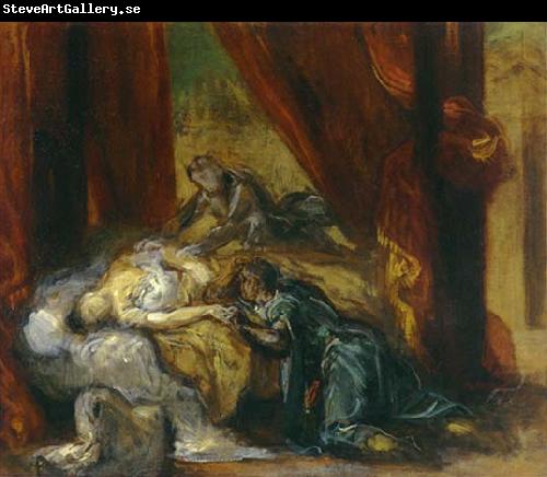 Eugene Delacroix The Death of Desdemona